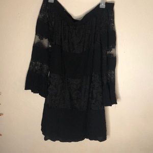 Black lace dress